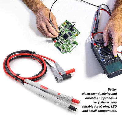 20-in-1-Multimeter Mess Leitungssatz, Walfront P1503D Multimeter Mess Leitungen mit Krokodil Klemmen