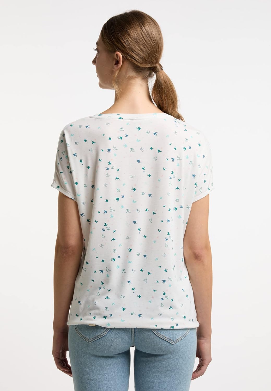 Ragwear PECORI Print Damen Top S Off White, S Off White