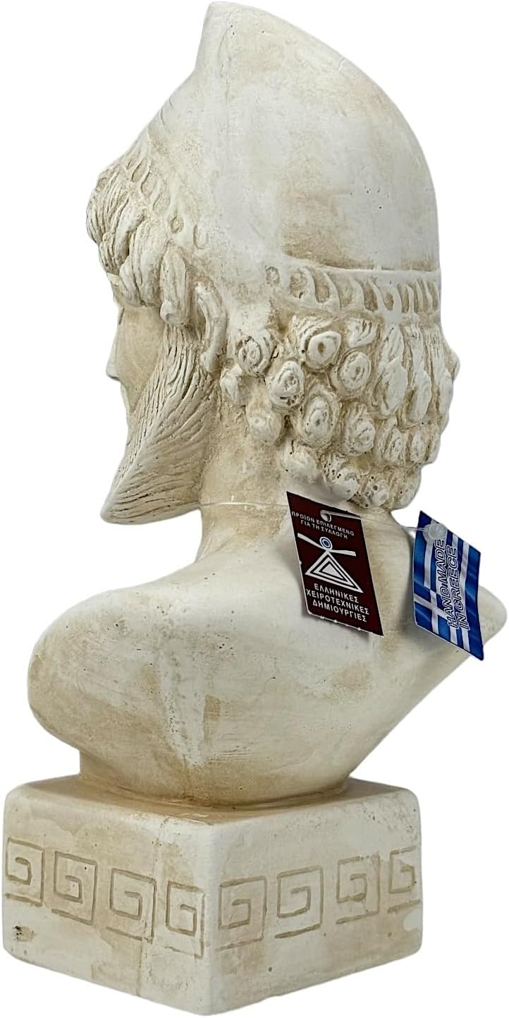 Odysseus Griechischer König von Ithaca Büste Trojan Kriegshelden Steinguss Statue Skulptur