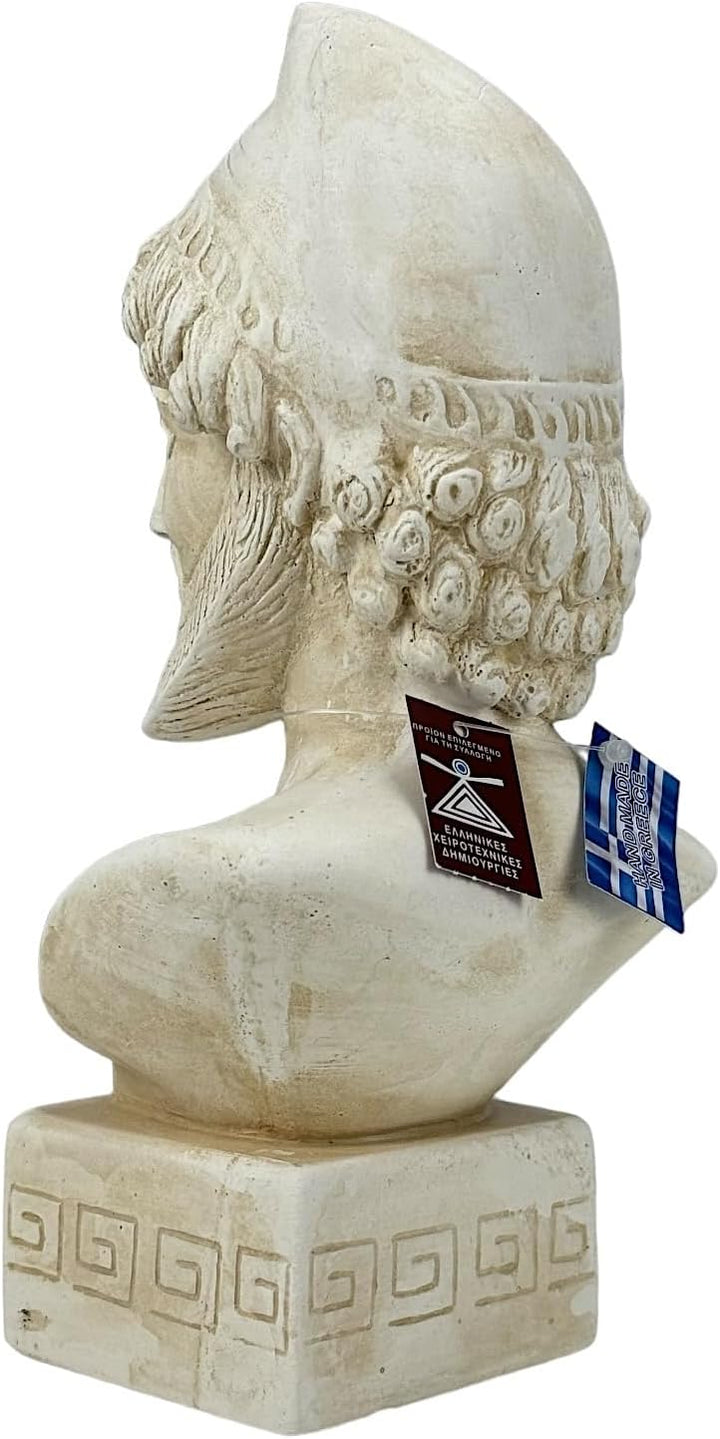 Odysseus Griechischer König von Ithaca Büste Trojan Kriegshelden Steinguss Statue Skulptur