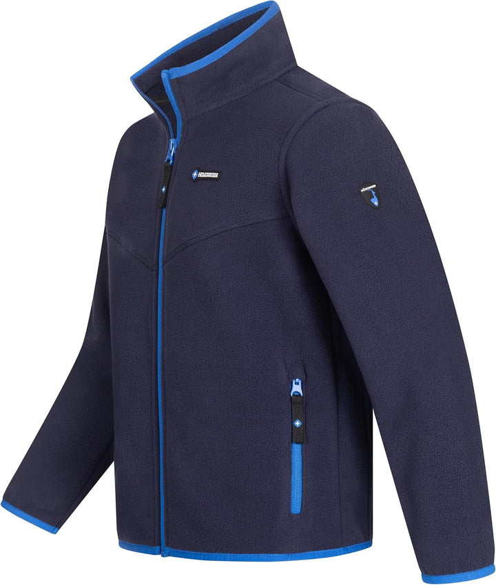 Höhenhorn Leggon Kinder Fleece Jacke Jungen Mädchen Full Zip Outdoor Freizeit 164 Dunkelblau/Blau, 1