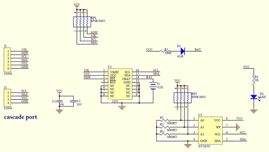 Hailege 5pcs Uhr-Modul Echtzeit-Uhr-Modul IIC RTC-Modul ohne Batterie
