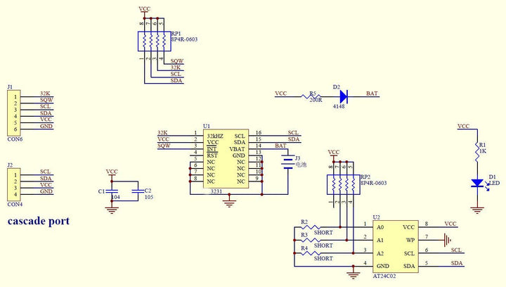 Hailege 5pcs Uhr-Modul Echtzeit-Uhr-Modul IIC RTC-Modul ohne Batterie