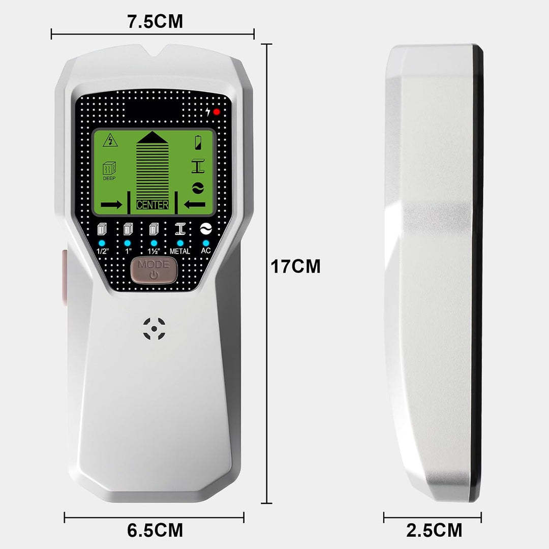 Leitungssucher Ortungsgerät 5 in 1 Wandscanner Stud Finder mit LED-Display Wand Scanner Detektor Met