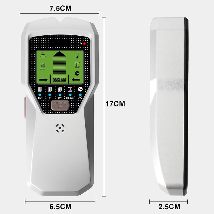Leitungssucher Ortungsgerät 5 in 1 Wandscanner Stud Finder mit LED-Display Wand Scanner Detektor Met