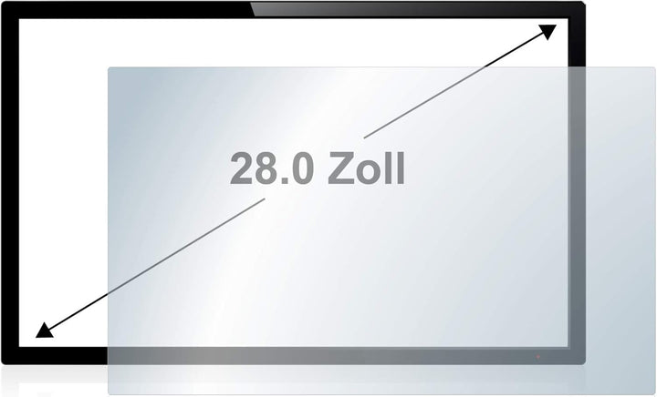 upscreen 28" Entspiegelungs-Schutzfolie für 28,0 Zoll Notebooks (71.1 cm) [594 x 371 mm, 16:10] – An