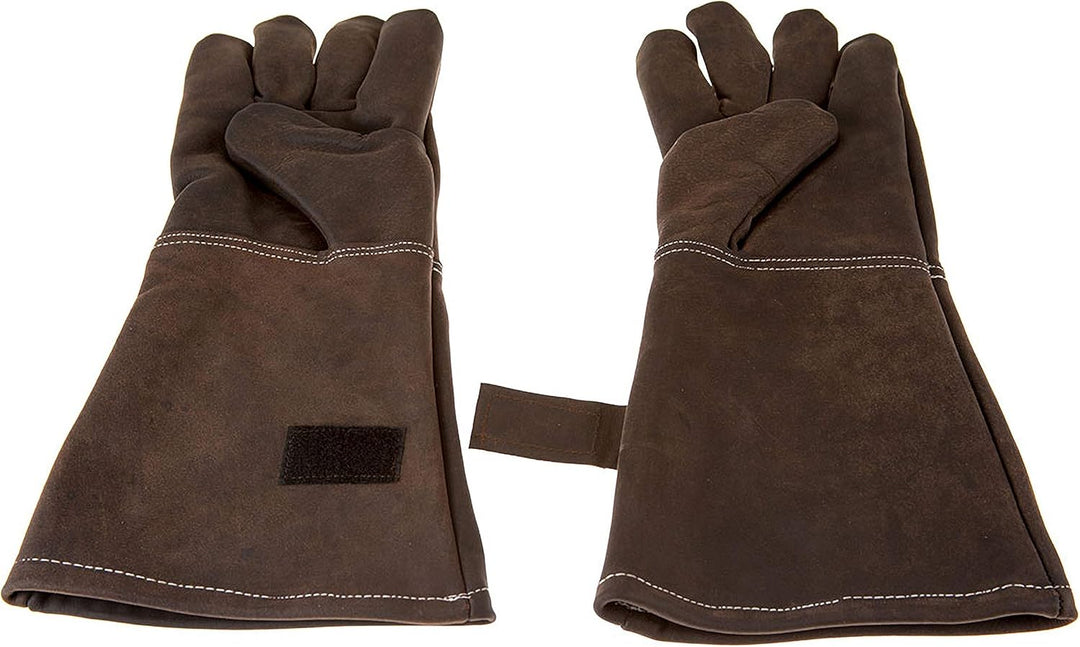 Alpenleder Grillhandschuhe ALPENGLÜHEN – Echt Leder Grill Handschuhe – Feuerfeste Grillhandschuhe mi