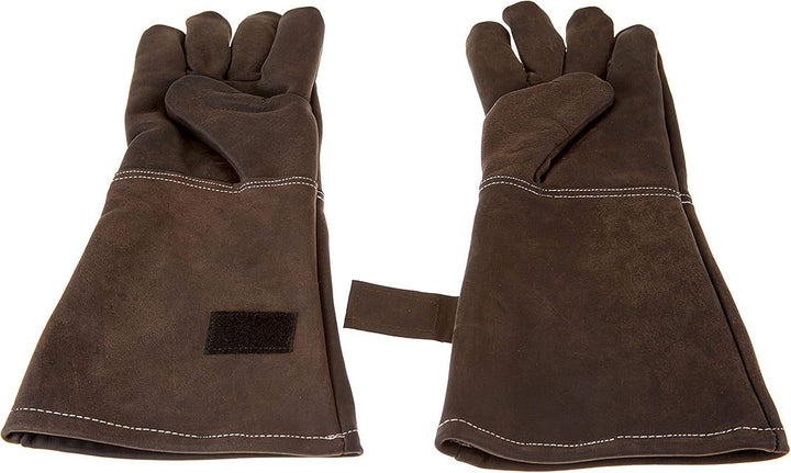 Alpenleder Grillhandschuhe ALPENGLÜHEN – Echt Leder Grill Handschuhe – Feuerfeste Grillhandschuhe mi