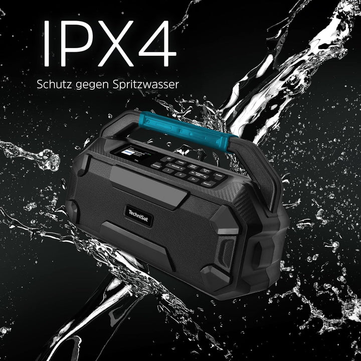 TechniSat Viola 231 OD – Makita Akku kompatibles Baustellenradio (DAB+, UKW, AUX in, Bluetooth, IPX4