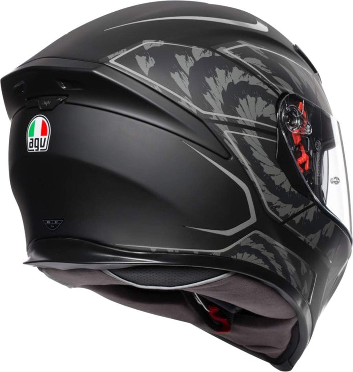 AGV Herren K5 S E2205 Multi Mplk Motorrad Helm XXL TORNADO MATT BLACK/SILBER, XXL TORNADO MATT BLACK