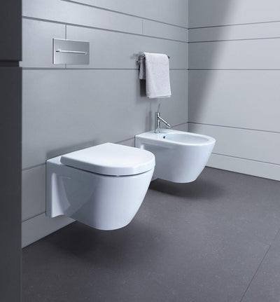 Duravit WC-Sitz Starck 2/Darling New, Toilettendeckel aus Duroplast, Klodeckel mit Edelstahl Scharni