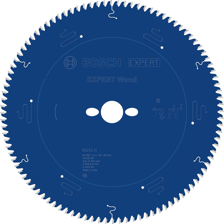 Bosch Accessories Professional Kreissägeblatt Expert für Wood, 300 x 30 x 2,5 mm, 100, 2608642501, 3