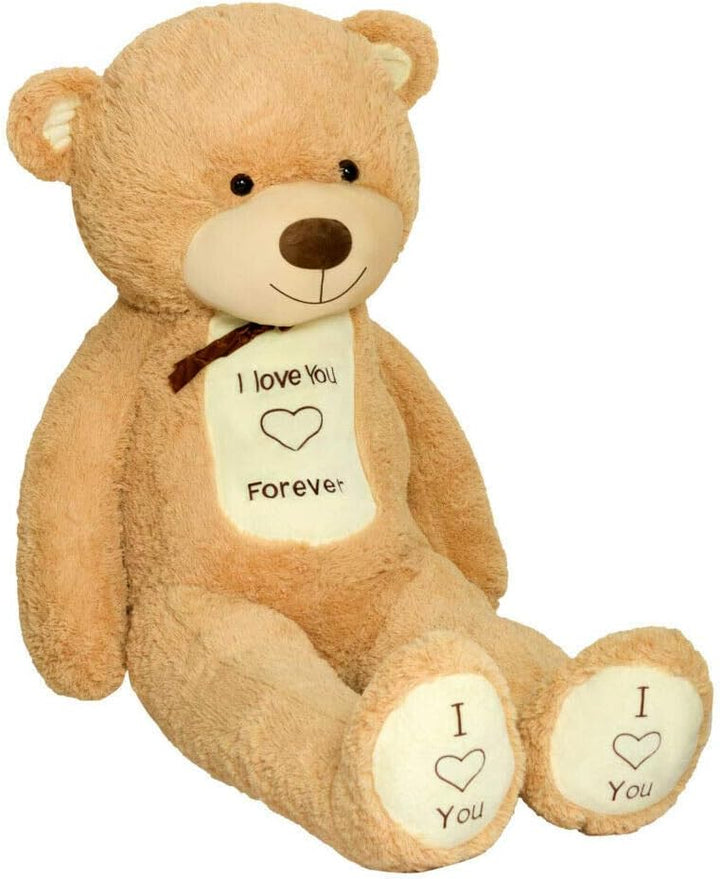 Teddybär 220cm | Farbe Hellbraun | Gross Teddy Bear Plüschbär Stofftier Kuscheltier Plüschtier XXL H