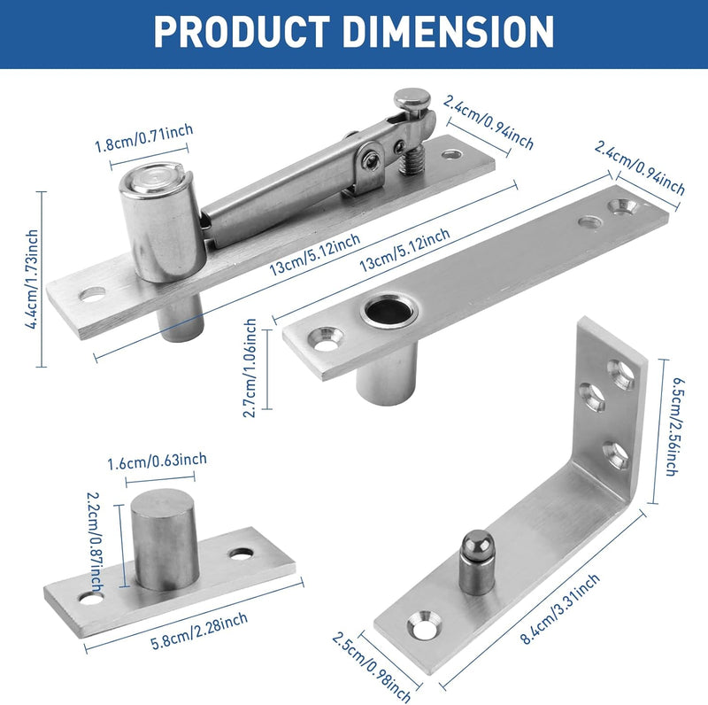 TamBee Pivot Hinge Verstecktes Türscharnier für Geheimtüren, Geheimtürscharniere, Drehscharniere für