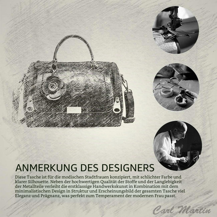 NICOLE & DORIS Damen handtaschen Leder Damen Schultertasche Blumen Henkeltasche Umhängetaschen für D