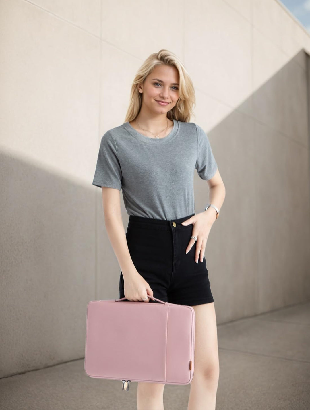 DOMISO Laptoptasche 17 Zoll Hülle Stossfest Wasserdicht Laptop Sleeve PC Case Notebook Schutztasche