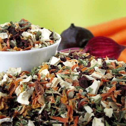 Original-Leckerlies: Gemüse-Kräutermix, 5 kg getreidefreie Gemüseflocken, Hundeflocken, Hundefutter,