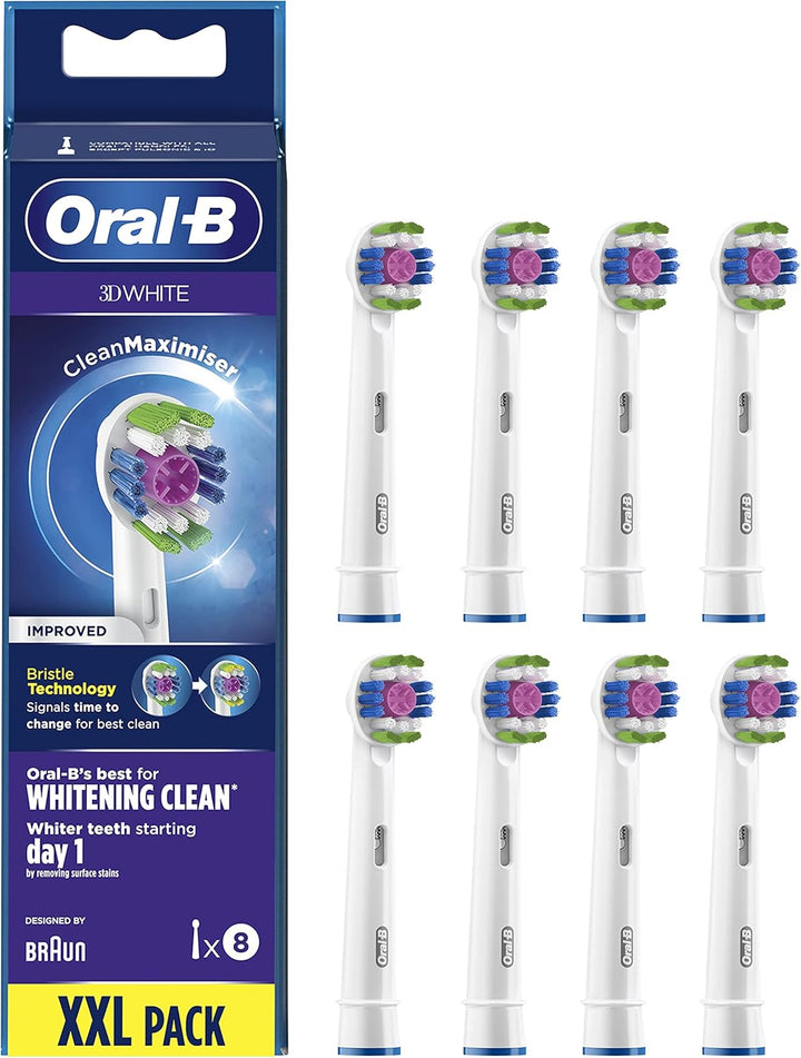 Oral-B 3D White Ersatzköpfe mit Cleanmaximizer Technologie