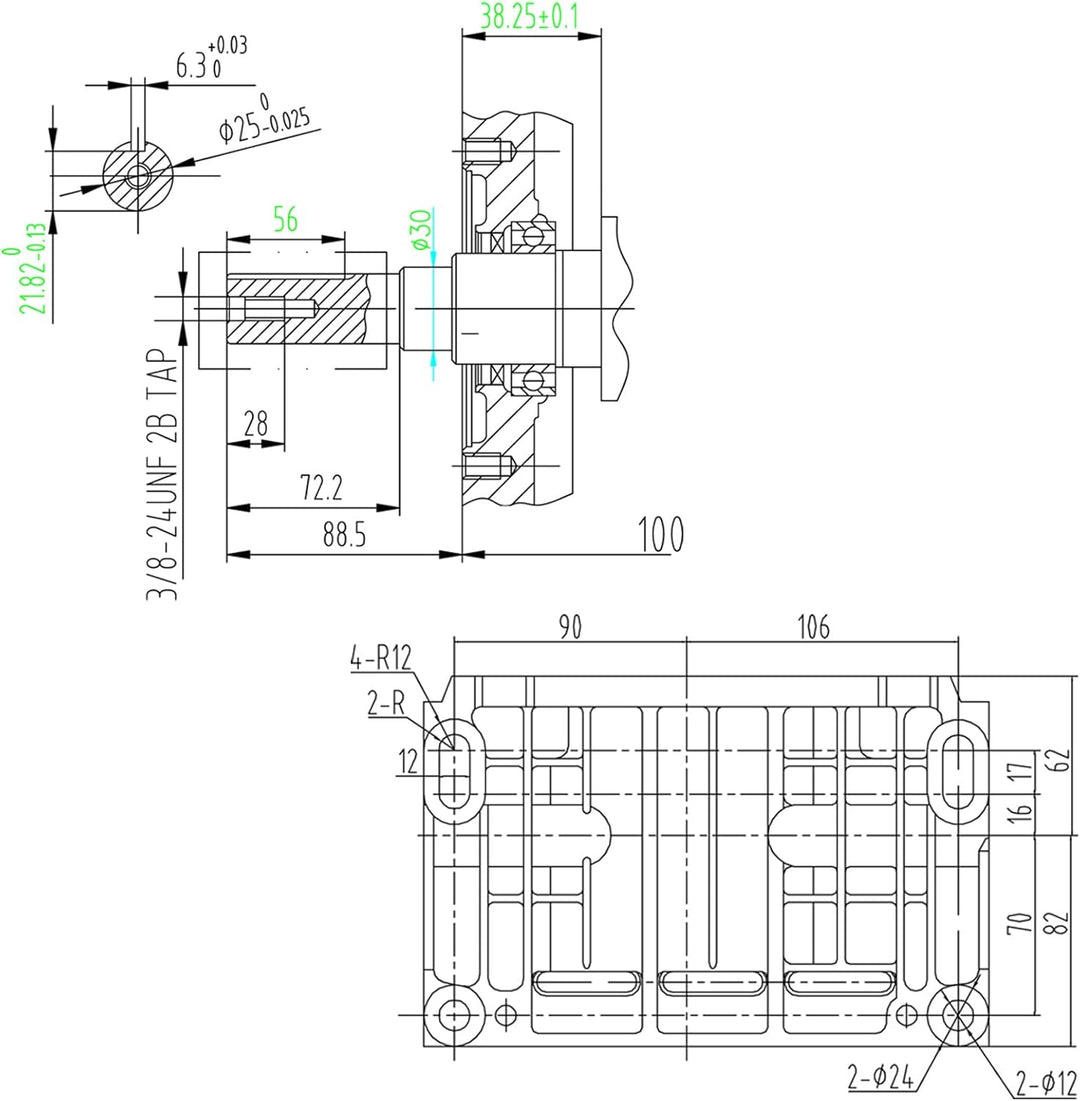 LIFAN 190 Benzinmotor 10kW (15PS) 4-Takt 25mm luftgekühlt 1 Zylinder Handstarter