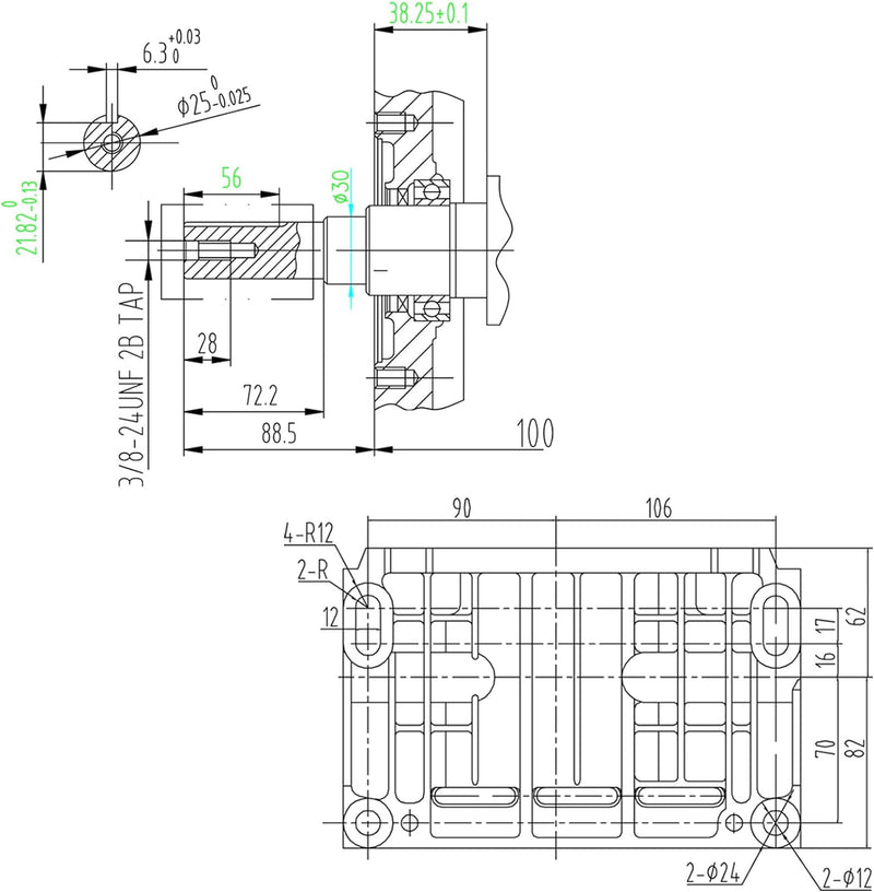 LIFAN 190 Benzinmotor 10kW (15PS) 4-Takt 25mm luftgekühlt 1 Zylinder Handstarter