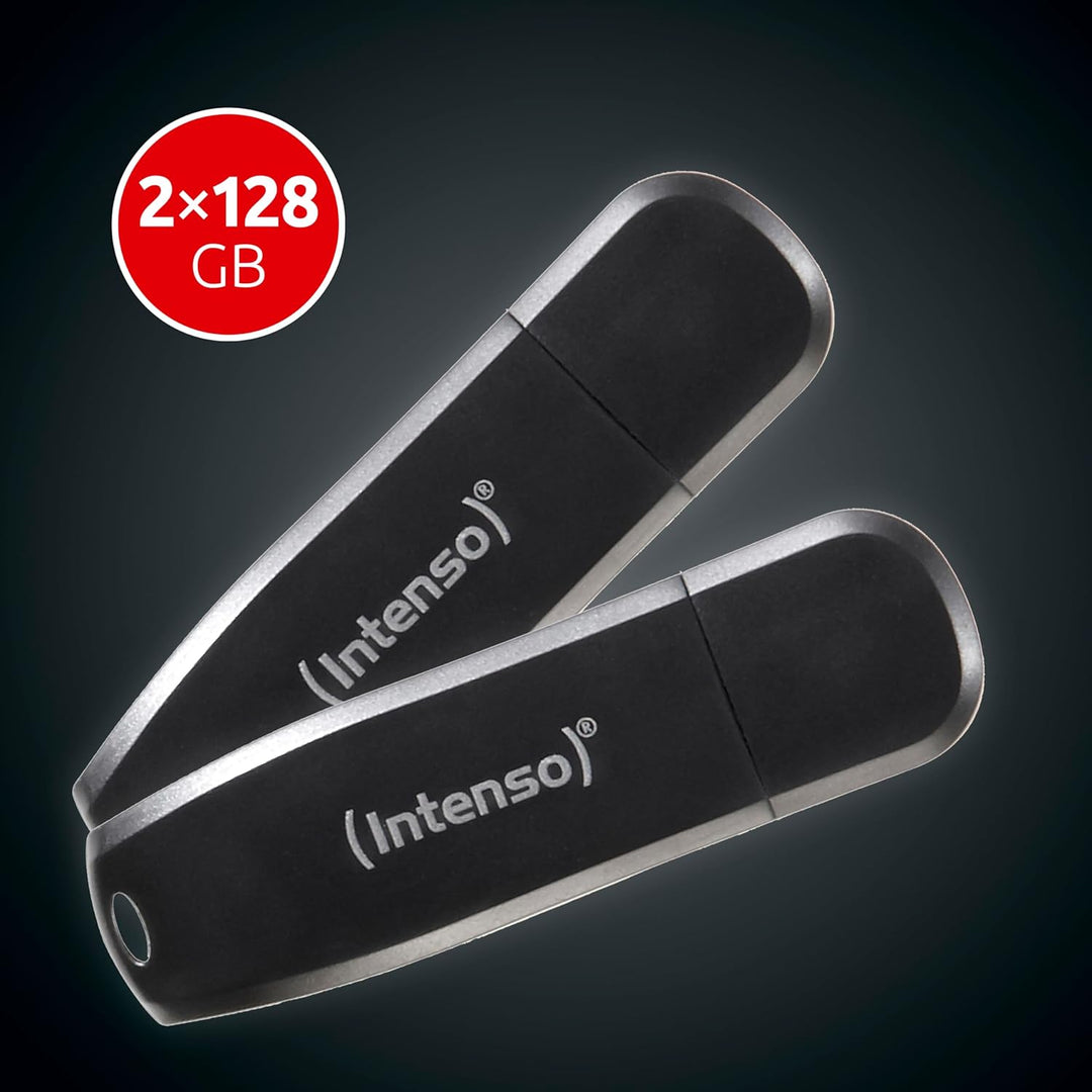 Intenso Speed Line - 2x128GB Speicherstick - USB-Stick 3.2 Gen 1x1, schwarz 128 GB - 2er Pack, 128 G