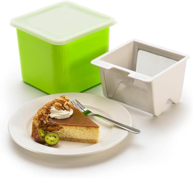 Cuisipro 837426 Joghurt-Käsehersteller, Weiss, 12 x 14 x 14 cm