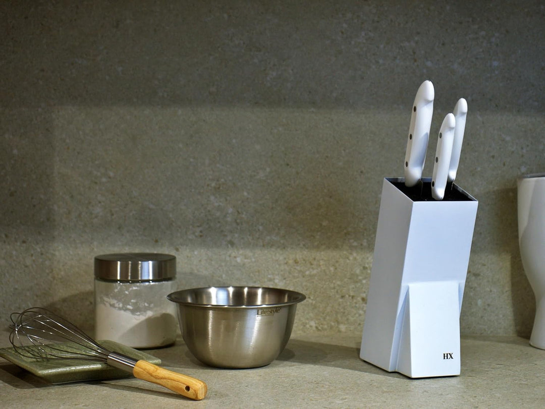 Huniox® Block - Messerblock Ohne Messer - Knife Holder - Messerblock Schublade - Messer Block - Univ
