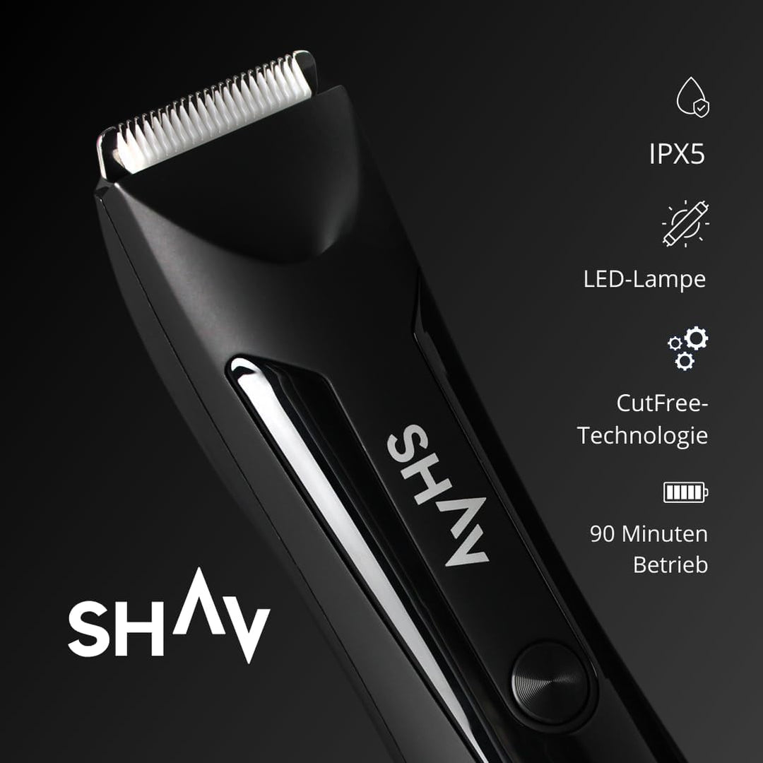 SHAV™ CutFree™ Intimrasierer für Männer Wasserdichter Elektrischer Trimmer, Nass/Trocken Haarschneid