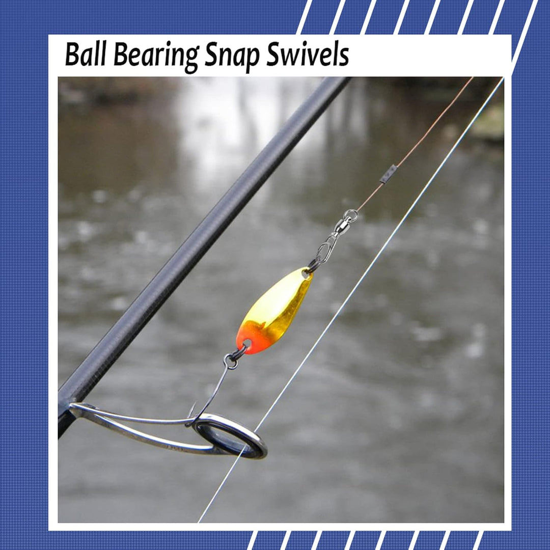 9Tong Kugellager Set Angeln Wirbel Snaps Rolling Kugellager Wirbel Angeln Snaps Lock Salzwasser Ange