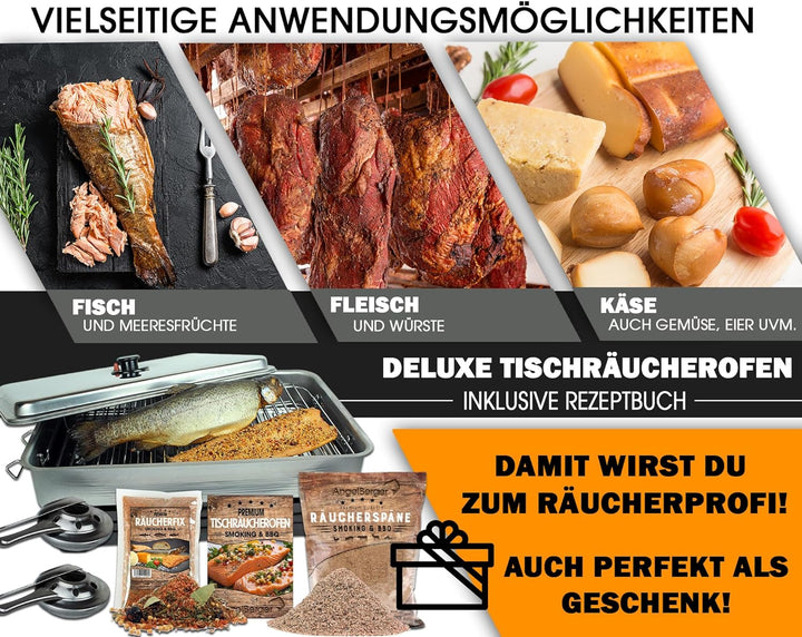 Angel Berger Deluxe Tischraeucherofen mit Zubehoer