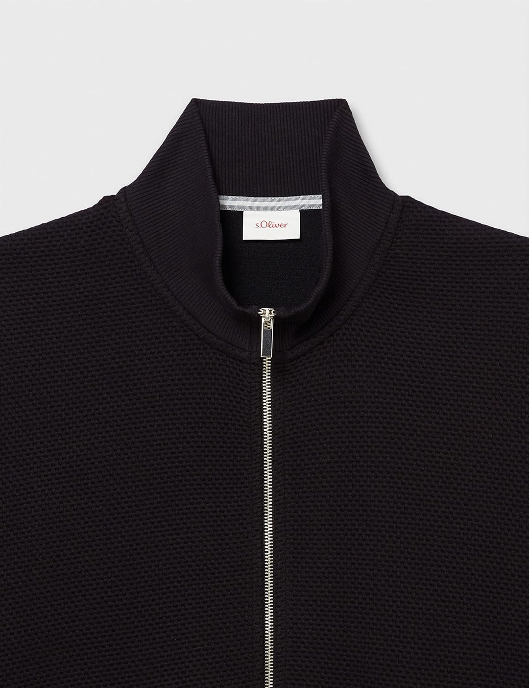 s.Oliver Herren Sweat Blouson XXL Grey/Black, XXL Grey/Black