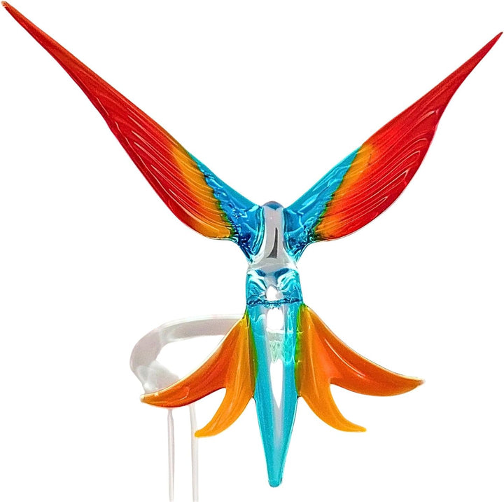 Orchideenstab, Kolibri (transp./hellblau-gelb-rot) Normale Ausführung