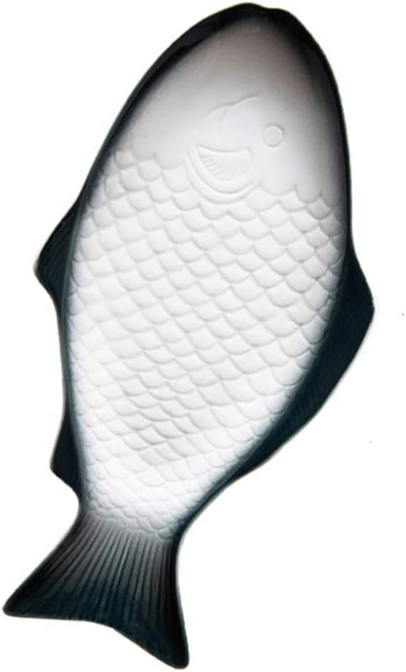Healeved Servierschalen Fischplattenkeramikgeschirr Kreativer Plattenfischform Fischpfanne für Resta