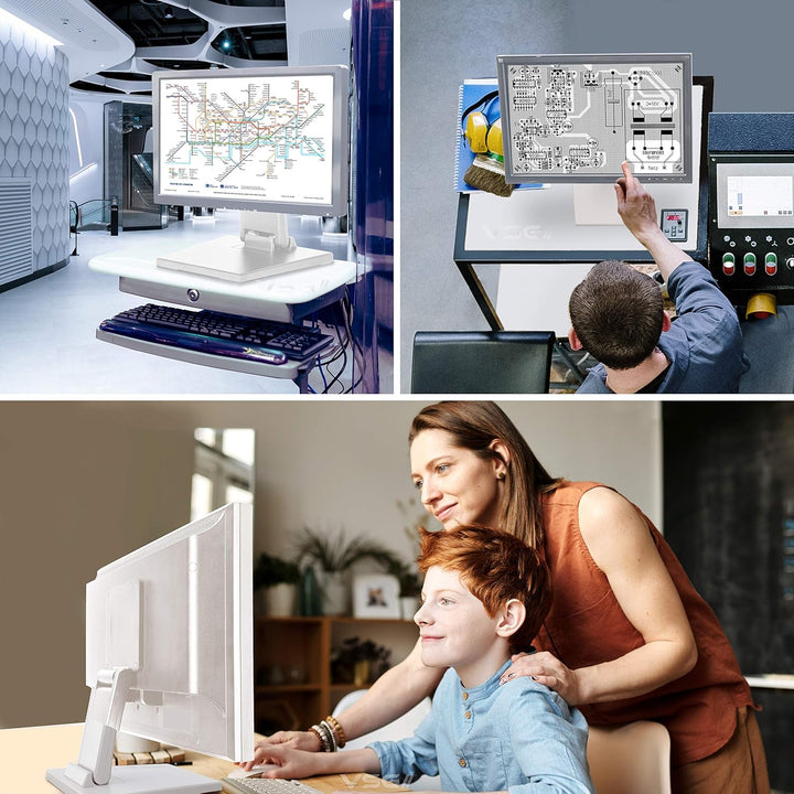 VSG Standfeste Halterung für Touchscreens, POS und PC Monitore / 10“- 22“ Zoll/verstellbar/Metallpla