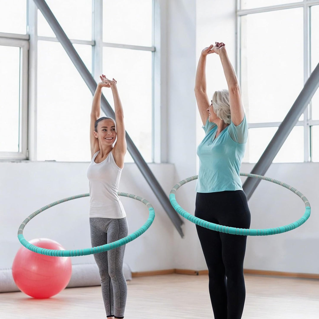 Hula Hoop Reifen Erwachsene, 1,1Kg Hullahub Reifen zum Abnehmen, 93 cm Durchmesser, 8 Segmente Abneh