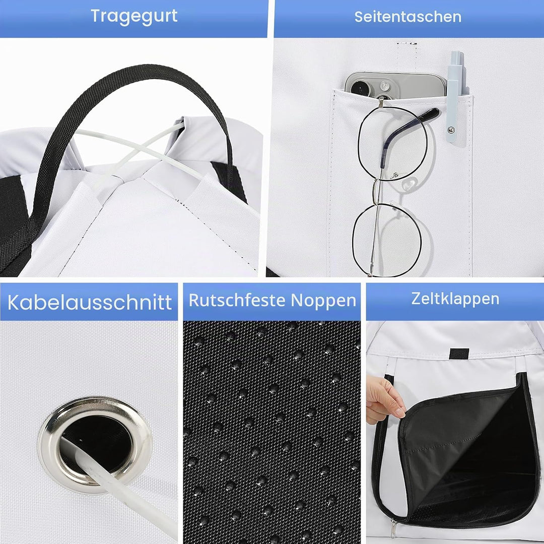 MoKo Laptop Sonnenschutz &amp; Sichtschutz, Tragbare Wasserabweisende Laptop Haube für Outdoor &amp; Reisen,