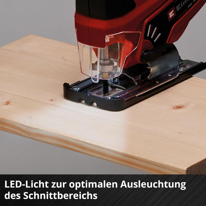 Einhell Akku-Stichsäge TC-JS 18 Li (1x2,5 Ah) Power X-Change (Li-Ion, 18 V, Pendelhubfunktion, Absau