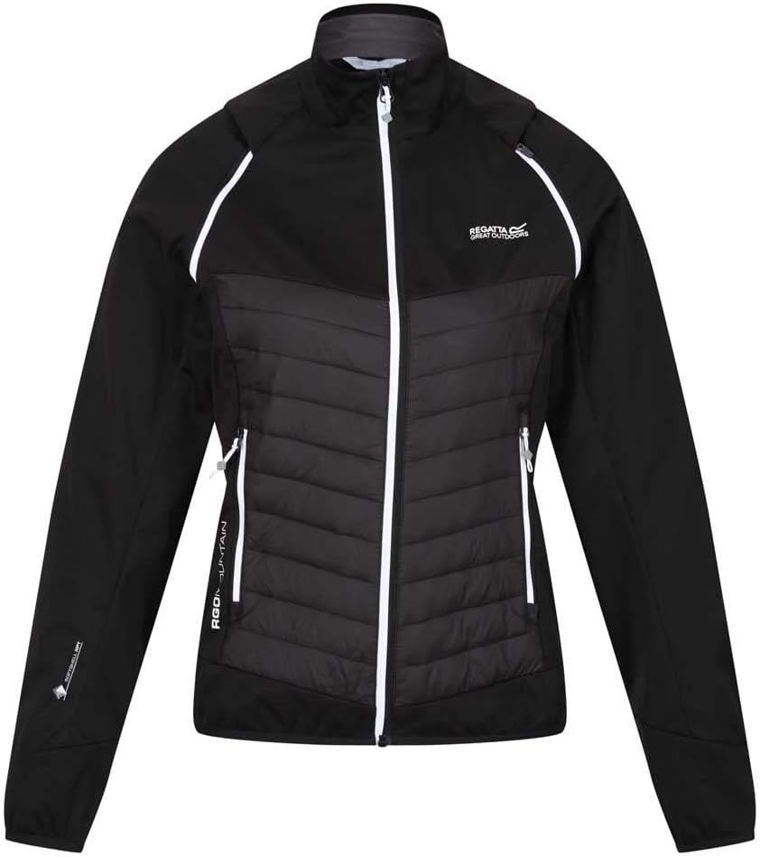 Regatta Steren Hybrid-Jacke für Damen 34 Schwarz, 34 Schwarz