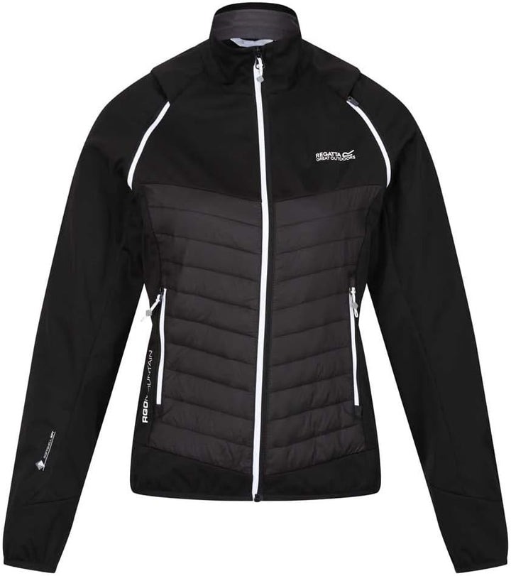 Regatta Steren Hybrid-Jacke für Damen 38 Schwarz, 38 Schwarz