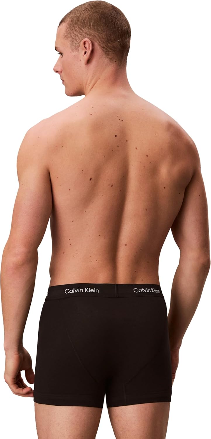 Calvin Klein 2P S/S Crew Neck Kurzarm T-Shirts Herren M Mehrfarbig (Black W. Black Wb Xwb), M Mehrfa