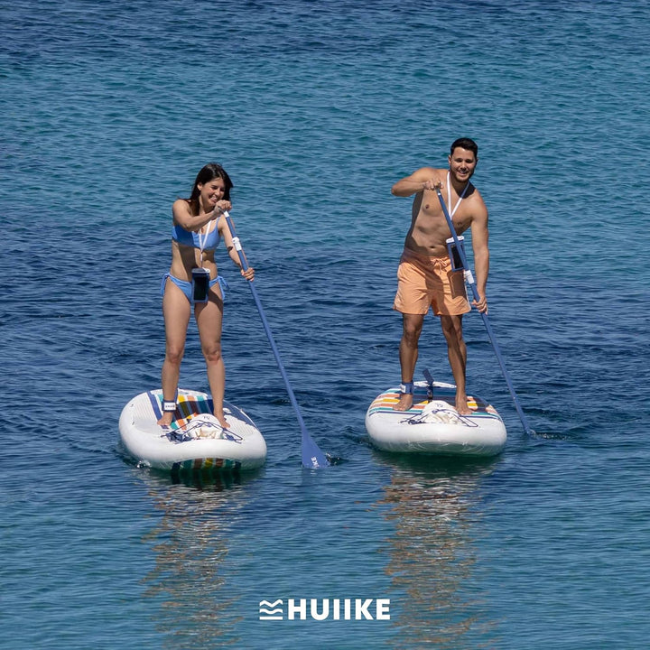 HUIIKE Stand Up Paddling Board mit Zubehör, Paddel, Finnen, Pumpe. Paddle Sup Board Aufblasbar Hohe