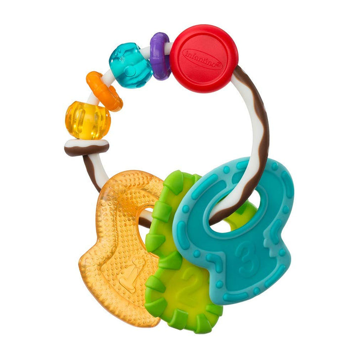 INFANTINO Slide and Chew Teether Keys mehrfarbig, mehrfarbig