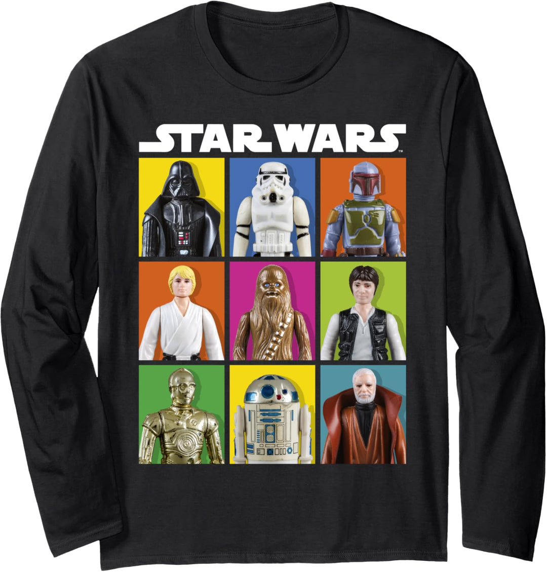Star Wars Group Shot Toy Box Panels Langarmshirt