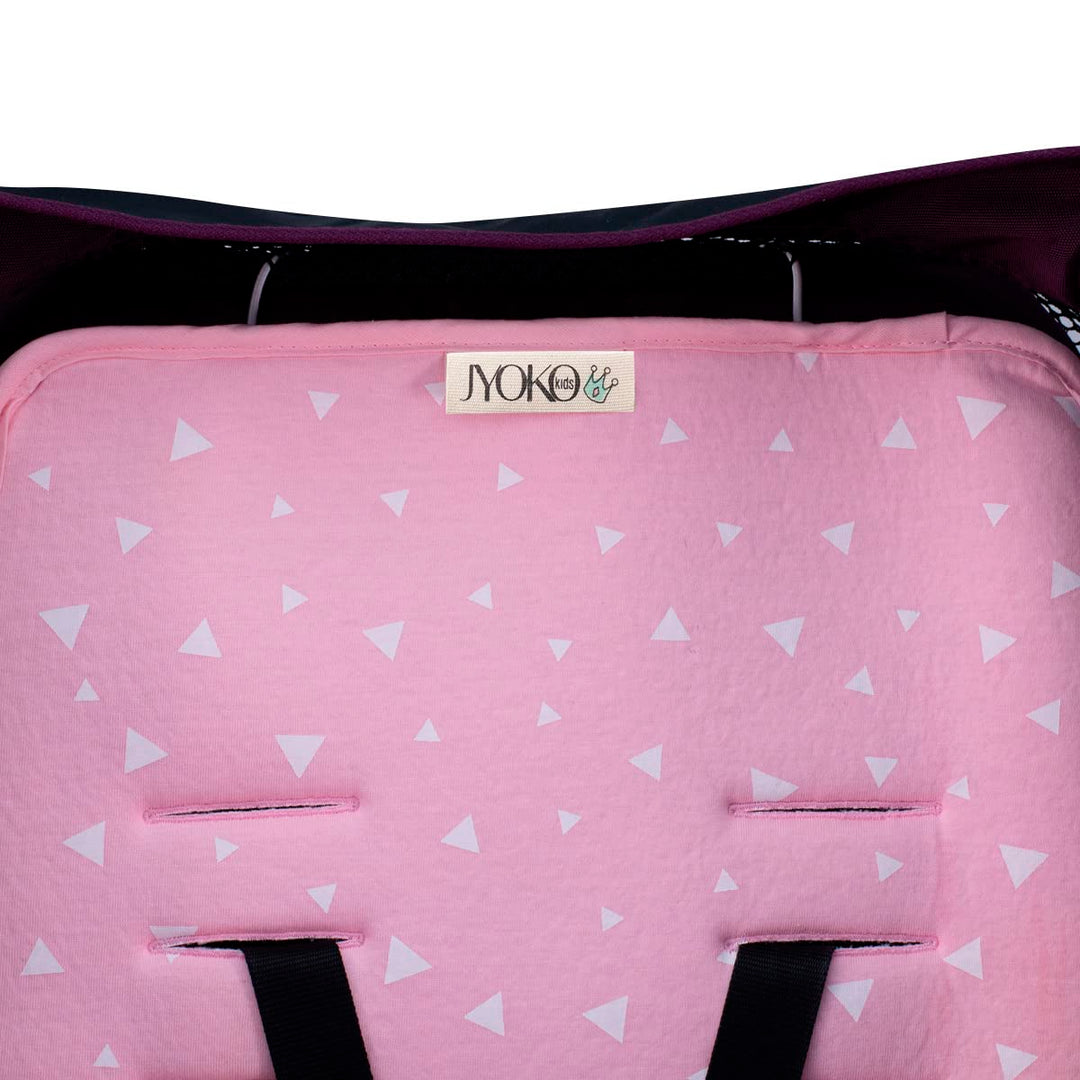 JYOKO KIDS Sitzauflage kompatibel mit Joolz und City Mini, City mini GT2 (Pink Sparkles), Pink Spark