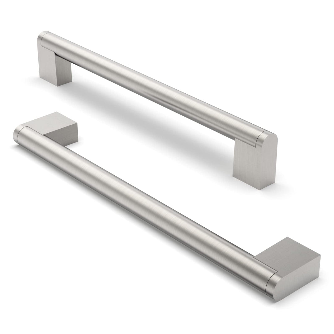 FURNIWARE 10 Stück Möbelgriffe, 192mm Bohrlochabstand Edelstahl Möbelgriffe Schrankgriffe Küche Kabi