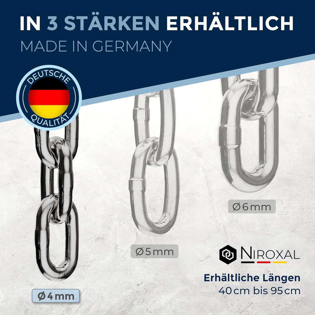 rostfreie Kombikette für Hunde - das ORIGINAL mit Zugstop - Edelstahl Hundekette Ketten Halsband kur