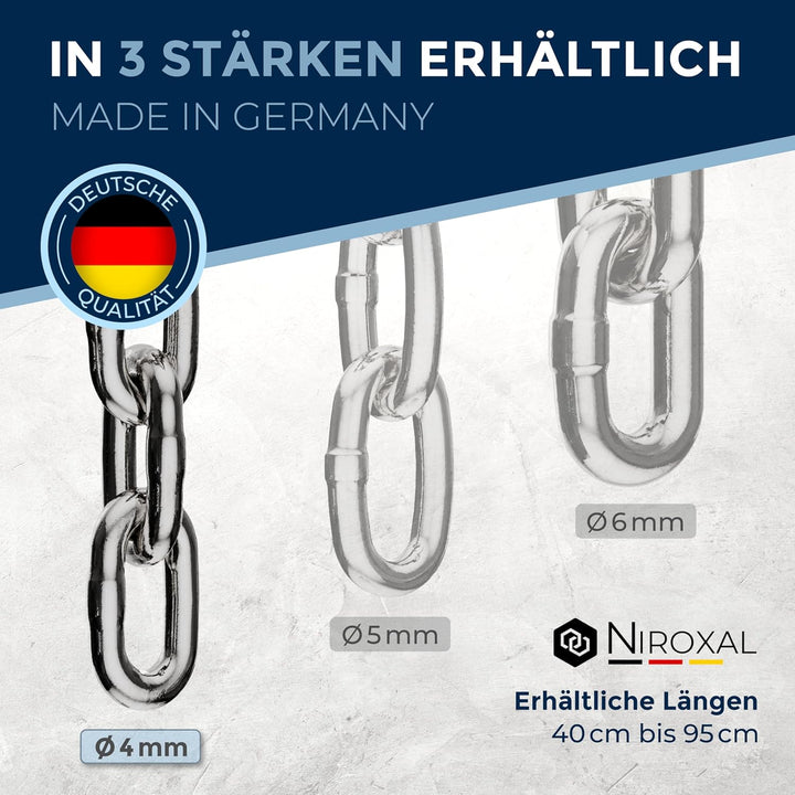 rostfreie Kombikette für Hunde - das ORIGINAL mit Zugstop - Edelstahl Hundekette Kettenhalsband kurz