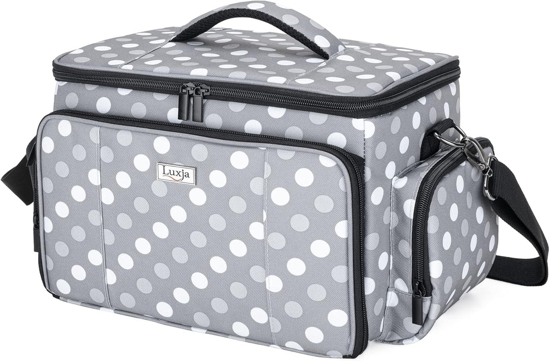 Luxja Nähset Aufbewahrung, Nähzubehör Tasche Organizer für Anfänger, Reisende, Tragetasche für Nähma