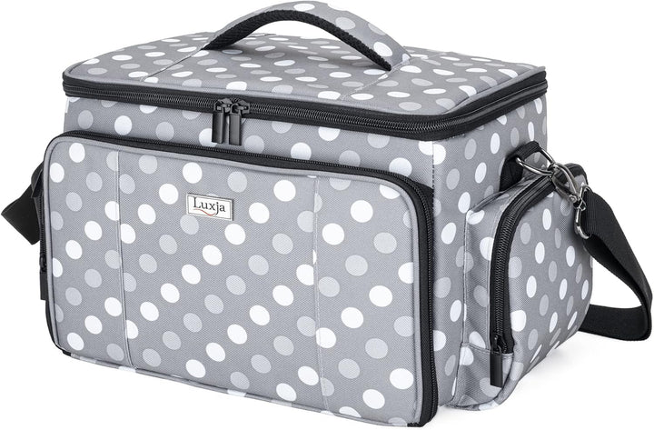 Luxja Nähset Aufbewahrung, Nähzubehör Tasche Organizer für Anfänger, Reisende, Tragetasche für Nähma