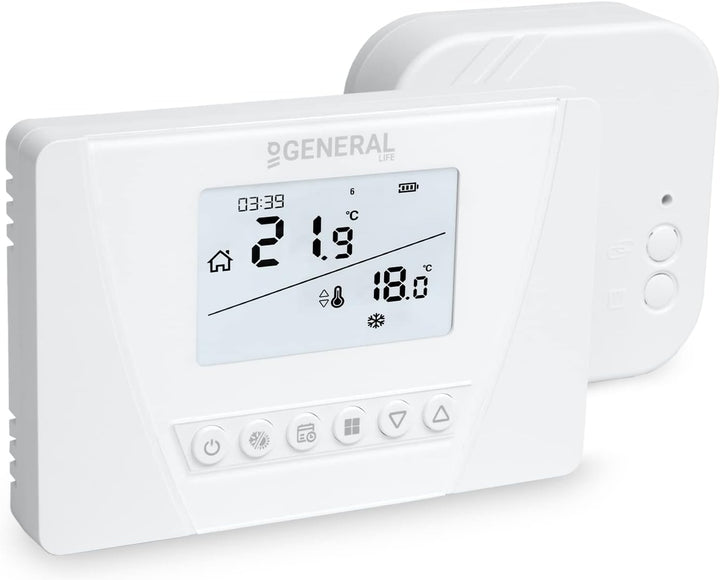 Programmierbares Funk-Thermostat Raumregler Set Mi-300S RF für Fussbodenheizung, Heizkessel, Elektro